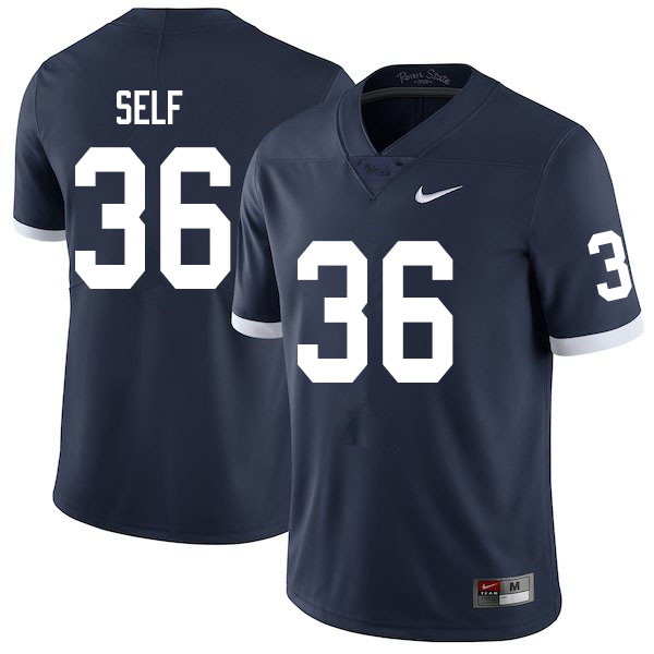 NCAA Nike Men's Penn State Nittany Lions Makai Self #36 College Football Authentic Throwback Navy Stitched Jersey NXN0398ZB